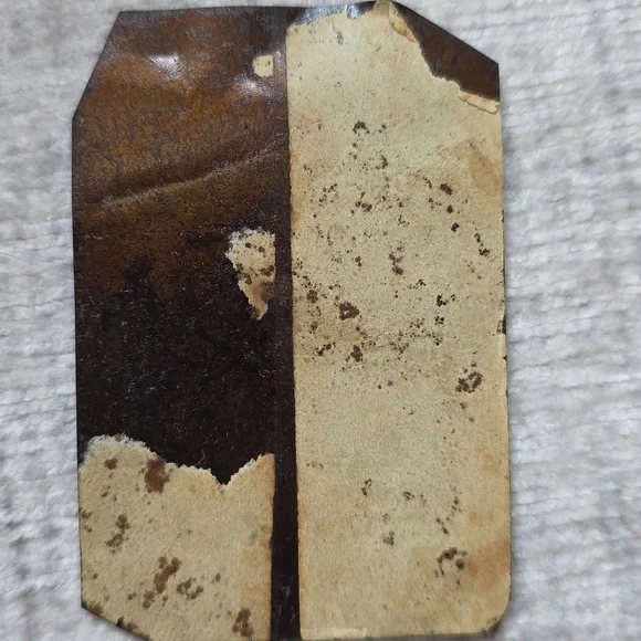 Antique Japan Trinket Box Silk Boucher Landscape Tintype Hair Mourning Chain - Picture 8 of 16